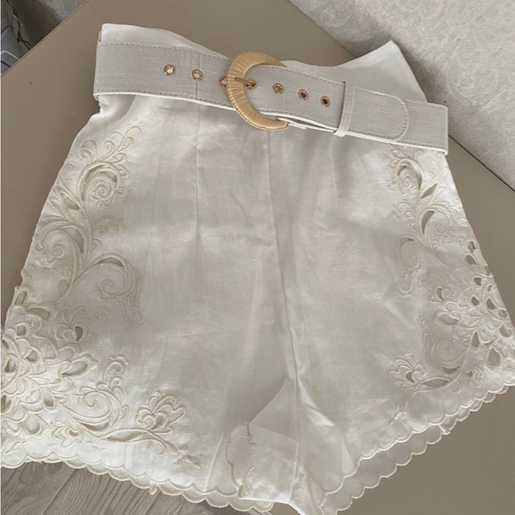 Zimmermann Cuff Belted Shorts size 0 - Picture 3 of 9